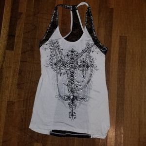 2 for $6 Lipstick Cross Tank top